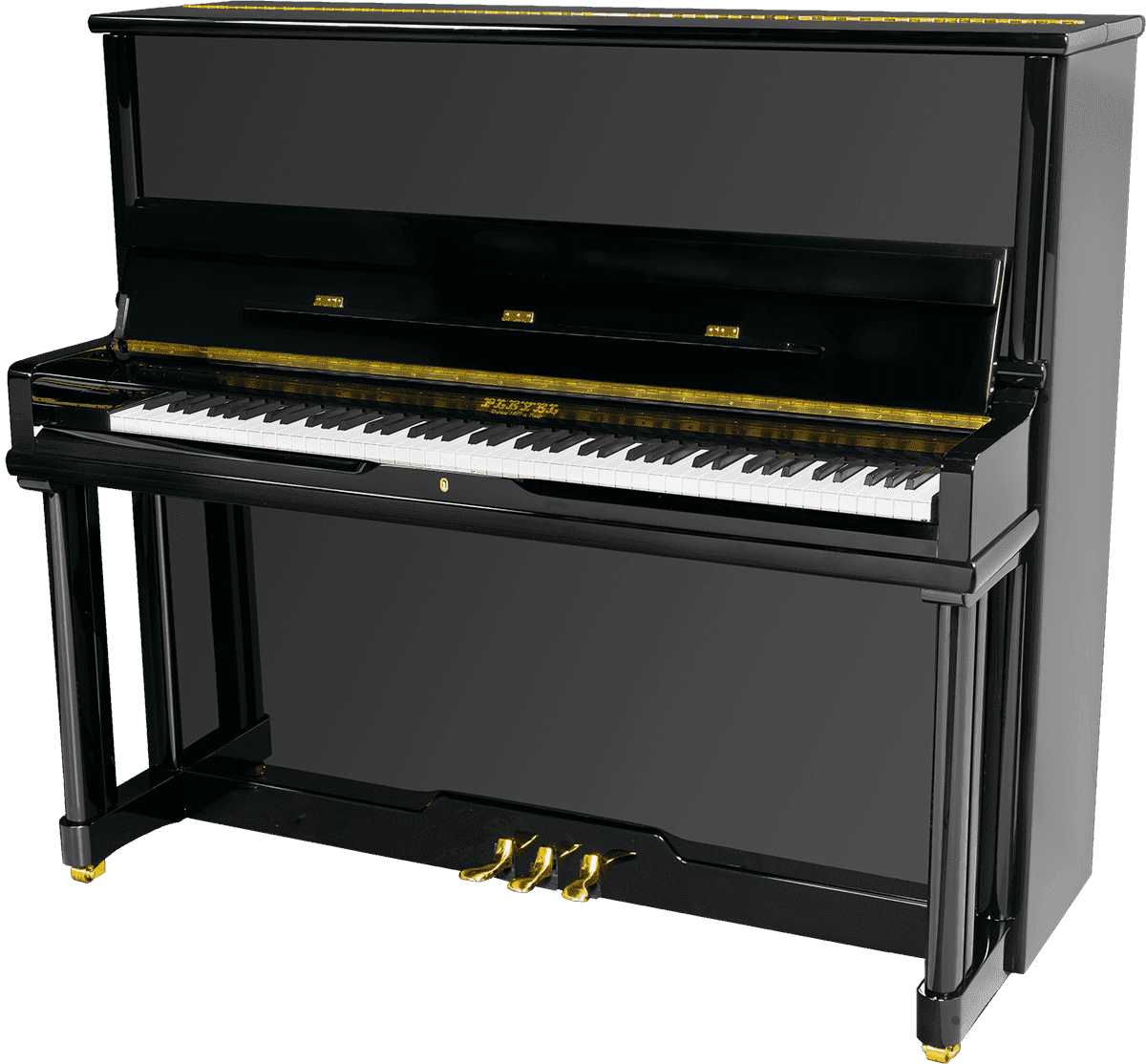 Pleyel upright piano top