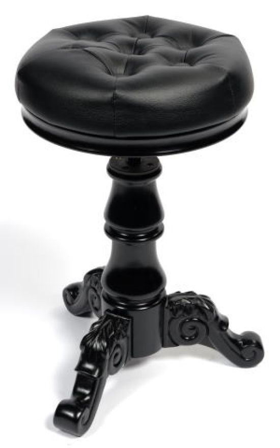 Tabouret Noir satin