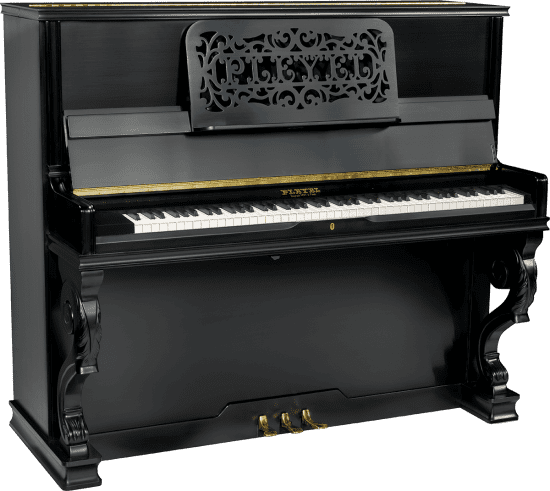 Upright piano P131 Renoir brushed satin black